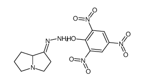 Picric acid; compound with [hexahydro-pyrrolizin-(1E)-ylidene]-hydrazine结构式