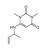 1,3-dimethyl-6-(α-methylallyl)aminouracil结构式