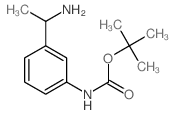 3-(1-氨基乙基)-1-N-Boc-苯胺结构式