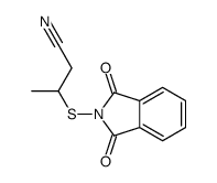 3-(1,3-dioxoisoindol-2-yl)sulfanylbutanenitrile结构式