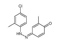 4-[(4-chloro-2-methylphenyl)hydrazinylidene]-2-methylcyclohexa-2,5-dien-1-one结构式