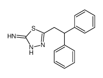 5-(2,2-diphenylethyl)-1,3,4-thiadiazol-2-amine结构式