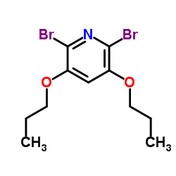 2,6-Dibromo-3,5-dipropoxypyridine结构式