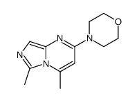 4-(4,6-dimethylimidazo[1,5-a]pyrimidin-2-yl)morpholine结构式