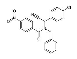 N-benzyl-N-[(4-chlorophenyl)-cyanomethyl]-4-nitrobenzamide结构式