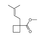 methyl 1-(3-methylbut-2-enyl)cyclobutane-1-carboxylate结构式