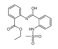 ethyl 2-[[2-[(methylsulphonyl)amino]benzoyl]amino]benzoate结构式