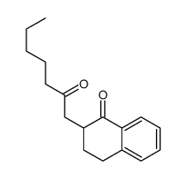 2-(2-oxoheptyl)-3,4-dihydro-2H-naphthalen-1-one结构式