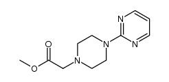 Methyl 2-[4-(-2-Pyrimidyl)-1-piperazinyl]acetate structure
