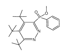 3,4,5-Tri-tert-butyl-6-(methoxyphenylphosphoryl)pyridazin结构式