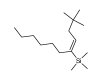 {1-[3,3-Dimethyl-but-(E)-ylidene]-heptyl}-trimethyl-silane Structure