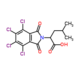 4-Methyl-2-(4,5,6,7-tetrachloro-1,3-dioxo-1,3-dihydro-2H-isoindol-2-yl)pentanoic acid Structure