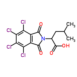 4-Methyl-2-(4,5,6,7-tetrachloro-1,3-dioxo-1,3-dihydro-2H-isoindol-2-yl)pentanoic acid structure