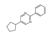 5-cyclopentyl-2-phenylpyrimidine结构式