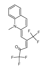 1,1,1,5,5,5-hexafluoro-4-<(1-methyl-2(1H)-quinolylidene)methyl>-3-penten-2-one Structure