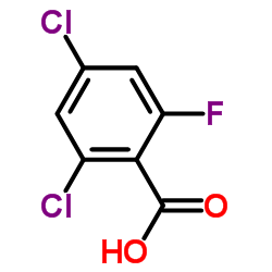 2,4-Dichloro-6-fluorobenzoic acid structure