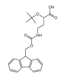 (2S)-2-叔丁氧基-4-(9-芴甲氧基)羧氨基丁酸结构式