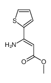 methyl 3-amino-3-thiophen-2-ylprop-2-enoate结构式