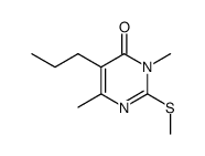 3,6-dimethyl-2-methylsulfanyl-5-propyl-3H-pyrimidin-4-one Structure