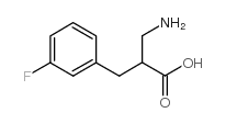 2-(aminomethyl)-3-(3-fluorophenyl)propanoic acid结构式