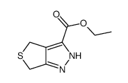 乙基 4,6-二氢-2H-噻吩并[3,4-c]吡唑-3-甲酸基酯结构式
