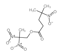 2,2-dinitropropyl 4-methyl-4-nitro-pentanoate结构式