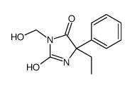 5-ethyl-3-(hydroxymethyl)-5-phenylimidazolidine-2,4-dione结构式