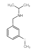 N-[(3-methylsulfanylphenyl)methyl]propan-2-amine结构式