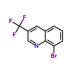 8-Bromo-3-(trifluoromethyl)quinoline Structure