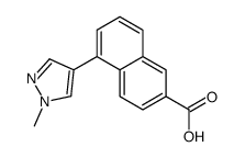 5-(1-methylpyrazol-4-yl)naphthalene-2-carboxylic acid结构式