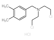 Benzylamine, N,N-bis(2-chloroethyl)-3,4-dimethyl-, hydrochloride结构式