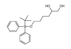 6-[tert-butyl(diphenyl)silyl]oxyhexane-1,2-diol结构式
