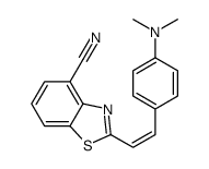 2-[2-[4-(dimethylamino)phenyl]ethenyl]-1,3-benzothiazole-4-carbonitrile Structure