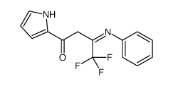 4,4,4-trifluoro-3-phenylimino-1-(1H-pyrrol-2-yl)butan-1-one Structure