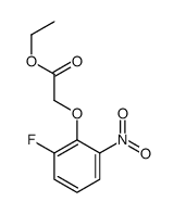 ethyl 2-(2-fluoro-6-nitrophenoxy)acetate结构式