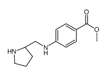 methyl 4-[[(2S)-pyrrolidin-2-yl]methylamino]benzoate Structure