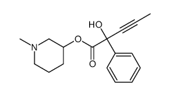 (1-methylpiperidin-3-yl) 2-hydroxy-2-phenylpent-3-ynoate Structure