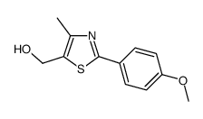 [2-(4-Methoxy-phenyl)-4-methyl-thiazol-5-yl]-methanol结构式