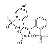 (2,3-dihydro-2-oxo-1H-imidazole-4,5-diyl)bis(benzenesulphonic) acid, sodium salt structure