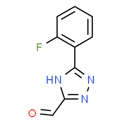 5-(2-氟苯基)-4H-1,2,4-三唑-3-甲醛结构式