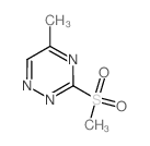 5-methyl-3-methylsulfonyl-1,2,4-triazine structure