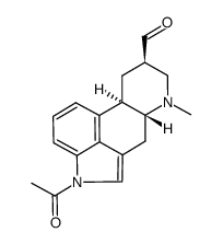 (6aR,9R,10aR)-4-acetyl-7-methyl-4,6,6a,7,8,9,10,10a-octahydroindolo[4,3-fg]quinoline-9-carbaldehyde Structure