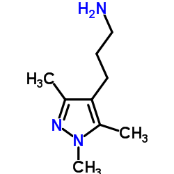 3-(1,3,5-Trimethyl-1H-pyrazol-4-yl)-1-propanamine结构式