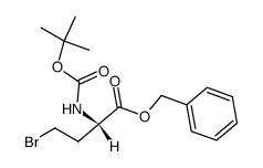 4-bromo-2-(tert-butoxycarbonylamino)-butyric acid benzyl ester Structure