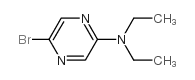 5-bromo-N,N-diethylpyrazin-2-amine Structure
