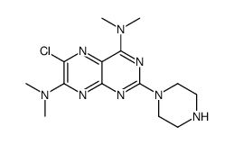 6-chloro-4-N,4-N,7-N,7-N-tetramethyl-2-piperazin-1-ylpteridine-4,7-diamine Structure