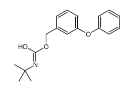 (3-phenoxyphenyl)methyl N-tert-butylcarbamate Structure