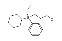 (3-Chlorpropyl)cyclohexyl(methoxy)phenylsilan结构式