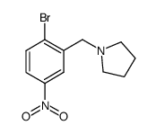 1-(2-bromo-5-nitrobenzyl)pyrrolidine结构式