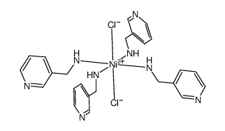 dichlorotetrakis(3-picolylamine)nickel(II)结构式